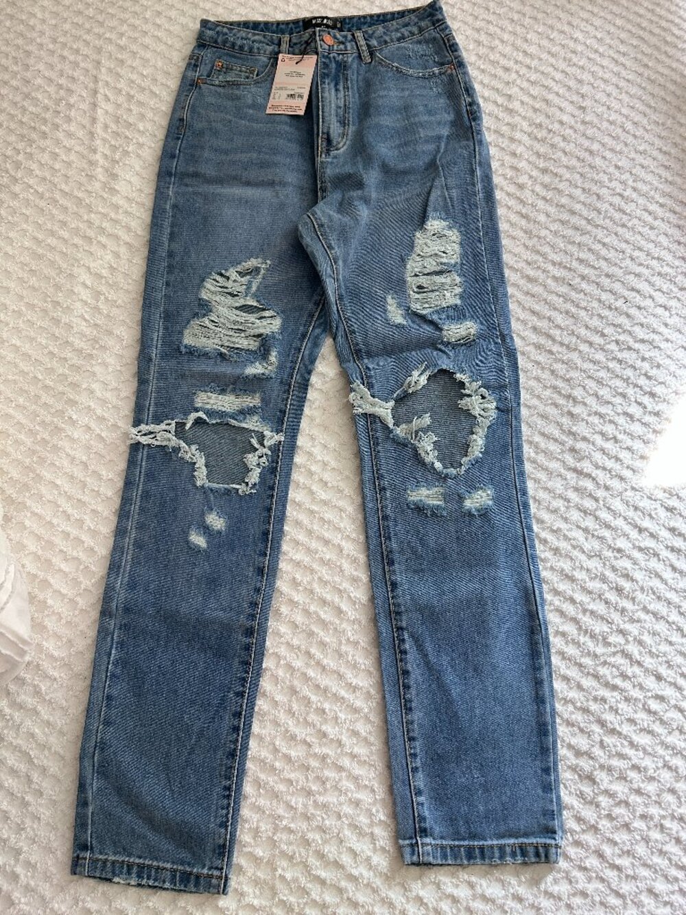 Missguided Shredded Wrath Jean - SIze 2